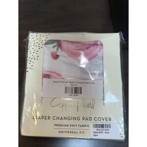 Copper Pearl Diaper Changing Pad Cover Bloom